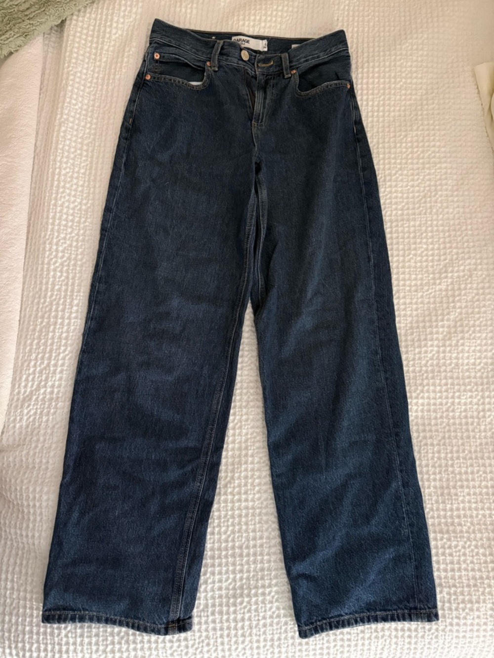 Garage Denim Dark Wash Low Rise Baggy Jeans Size 0